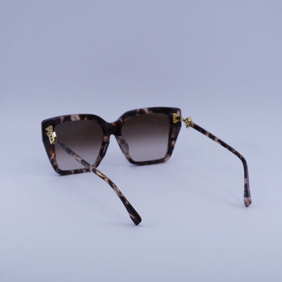 Fendi FE40161F 55F Sunglasses Havana Square Frame, Brown Lenses - Picture 5 of 9
